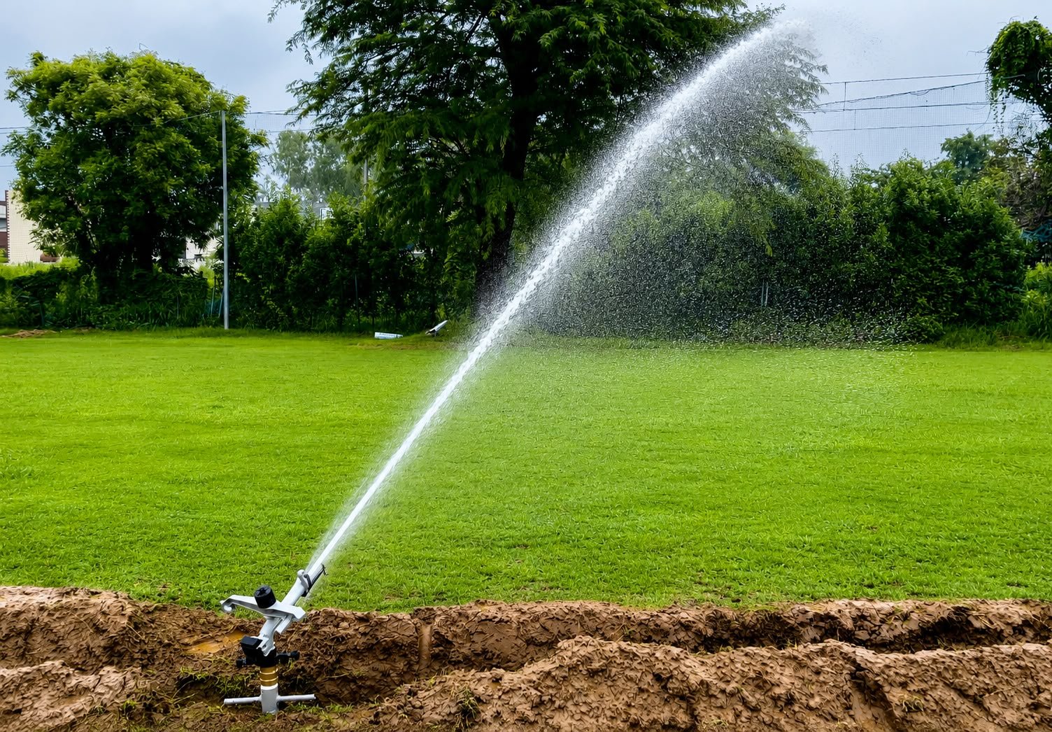 Underground QCV Type Rain Gun System for Cricket Ground